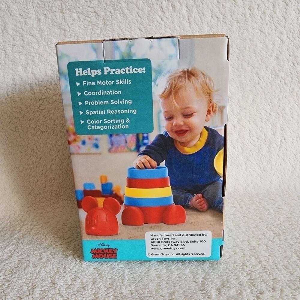 New Disney Baby Exclusive Mickey Mouse Stacker toy for 6+ months